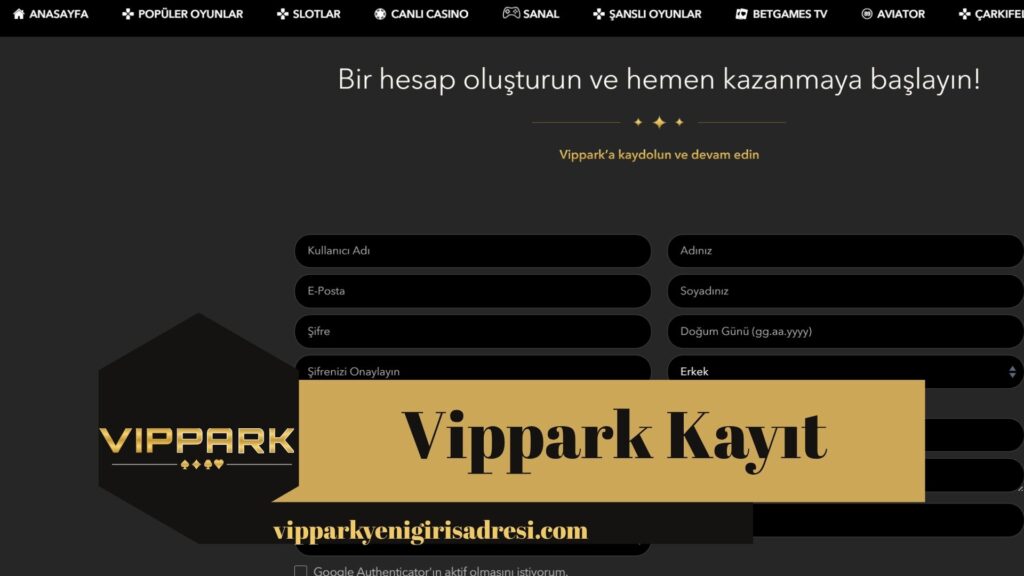 Vippark Kayıt